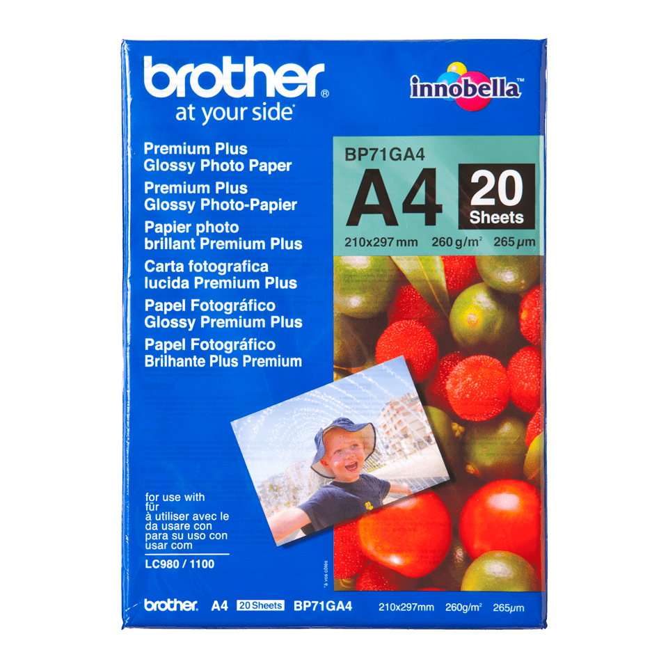 Brother BP-71GA4 Carta fotografica patinata originale formato A4
